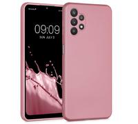 kwmobile Housse Compatible avec Samsung Galaxy A32 5G Coque - Housse de téléphone Protection Souple en TPU - Or Rose métallique