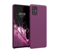 kwmobile Housse Compatible avec Samsung Galaxy A51 Coque - Housse de téléphone Protection Souple en TPU Silicone - Magenta Lilas