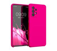 kwmobile Housse Compatible avec Samsung Galaxy A52 / A52 5G / A52s 5G Coque - Housse de téléphone Protection Souple en TPU Silicone - Rose Fluo