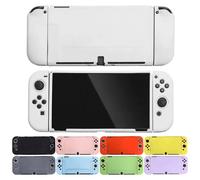 Coque souple en TPU pour console de jeu Nintendo Switch OLED, coque de protection pour manette JoyCon, accessoires de protection aux couleurs vives et tendance. Yellow