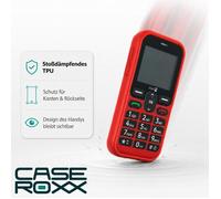 Coque souple en TPU pour Doro Leva L10 / L11 / E10 / X10, étui antichoc, léger et flexible - couleur rouge