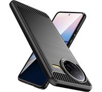 Coque Souple En Tpu Pour Xiaomi Poco F7 Ultra, Texture Brossée Antidérapante, Protection Anti-Chocs Niveau Militaire, Fine, Noire