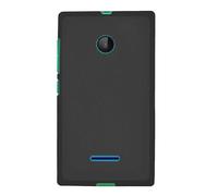 Coque Souple Housse minigel noire pour Microsoft Lumia 435 avec contour brillant