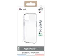 Coque souple Muvit For France iPhone 14 Transparent