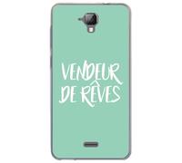 Coque souple pour Altice S40 avec impression Motifs vendeur de rêves turquoise