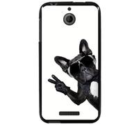 Coque Souple Pour Htc Desire 510 Avec Impression Motifs Chien À Lunettes Sur Fo