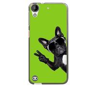 Coque Souple Pour Htc Desire 630 Avec Impression Motifs Chien À Lunettes Sur Fo