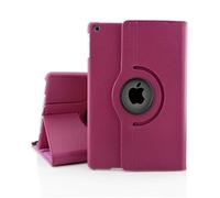 Coque Souple pour iPad 2 3 4 Rotatif Cuir Housse pour iPad 4 3 2 Tablette Housse de Protection A1560 A1459 A1458 A1416 A1430 A1403 A1396 Rose Rouge