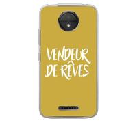 Coque Souple Pour Motorola Moto C Plus Avec Impression Motifs Vendeur De Rêves
