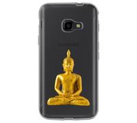 Coque souple pour Samsung Galaxy XCover 4 avec impression Motifs bouddha or