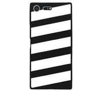 Coque Souple Pour Sony Xperia Xz Premium Avec Impression Motifs Bandes Blanches