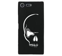 Coque Souple Pour Sony Xperia Xz Premium Avec Impression Motifs Crâne Blanc