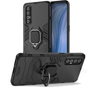 Coque Souple Renforcée Anti¿Choc Avec Bague Support Rotative Pour Oppo Find X2 Neo Et Reno 3 Pro - Grip Antidérapant Protège Coins Et Dos