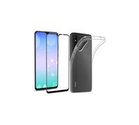 Coque souple transparente pour xiaomi redmi 9a + verre trempé full cover