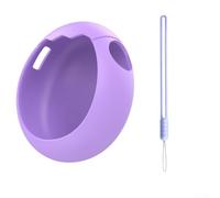 Coque souple violette anti-rayures pour connexion Tamagotchi | Couleur rose vif, toucher doux, cordon inclus, facile à transporter, design élégant