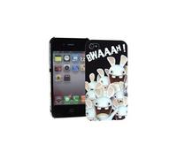 Coque sous Licence Lapins Crétins Invasion + film de protection pour Apple Iphone 4/4S