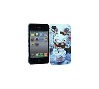 Coque sous Licence Lapins Crétins Winter + film de protection pour Apple Iphone 4/4S
