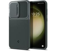 Coque - Spigen - Optik Armor - Abyss Green - TPU et Polycarbonate - Protection appareil photo