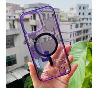 Coque Spigen pour iPhone 16 Pro,supporting magnetic charging,Carte de circuit imprimé technologie sensorielle - Mauve