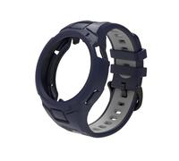 Coque sport en TPU Pour Huawei GT5 GT4 GT3 41mm 46mm, bracelet en silicone respirant de remplacement(Midnight Blue Gray,For GT5 41MM)