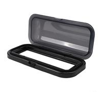 Coque stéréo marine résistante à l'eau pour ressort rabattable, bouclier de protection pour radio de bateau en ABS pour environnements humides et salés, boîtier anti-vibrations 230 x 102 x 45 mm, noir