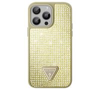 Guess, Étui Triangle Diamond Apple iPhone 15 Pro, Or