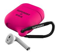 Coque Superdry Airpod pour Airpods, Compatible avec Le Chargeur Bluetooth sans Fil, Housse Airpod en Silicone étanche pour écouteurs sans Fil, Rose