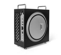 Coque support vertical en acrylique givré pour Mac Studio M1/M2/M4 Ultra, avec accès complet aux ports, coque latérale magnétique, ventilation de refroidissement, anti-rayures, anti-poussière, noir