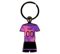 Coque Swag - Porte Clé Football Paris édition limitée 2021 2022 Maillot Personnalisable avec Nom et Numéro - PC0009 Argent 51 x 36