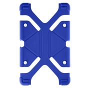 Coque tablette 7.9 à 9 pouces Universel Bumper Silicone Gel bleu Mode Support