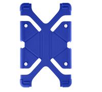 Coque tablette 7.9 à 9 pouces Universel Bumper Silicone Gel bleu Mode Support
