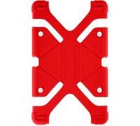 Coque tablette 7.9 à 9 pouces Universel Bumper Silicone Gel rouge Mode Support Rouge G