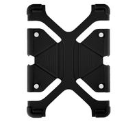 Coque Tablette de 8.9'' à 12'' Antichoc Fonction support vidéo et clavier noir