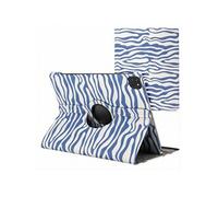imoshion Coque tablette Design rotatif à 360° pour Apple iPad Air 13 pouces (2026) M4 / (2025) M3 / (2024) M2 - White Blue Stripes