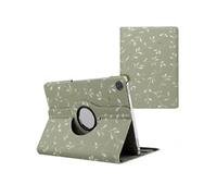 Coque tablette Design rotatif à 360° pour Samsung Galaxy Tab A9 Plus - Green Flowers