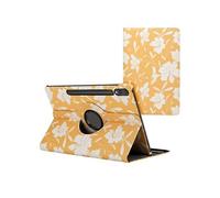 imoshion Coque tablette Design rotatif à 360° pour Samsung Galaxy Tab S10 Plus / Tab S9 FE Plus / Tab S9 Plus - Yellow Flowers