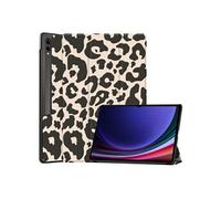 imoshion Coque tablette Design Trifold pour Samsung Galaxy Tab S10 Ultra / Tab S9 Ultra - Leopard