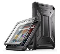 Coque Tablette Fire HD 8 (12e génération Version 2022) - TrendGate Lightweight Armor Series Coque avec Protection d'écran intégrée et Support pour Tablette Amazon Kindle Fire HD 8 2022 - Noir