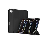 Accezz Coque tablette portefeuille Smart Silicone pour Apple iPad Pro 13 (2025) M5 / (2024) M4 - Noir