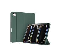 Accezz Accezz Coque tablette portefeuille Smart Silicone pour iPad Pro 13 (2025) M5 / (2024) M4 Vert foncé Vert foncé