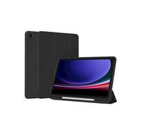 Accezz Accezz Coque tablette portefeuille Smart Silicone pour Samsung Galaxy Tab A9 Plus Noir Noir