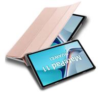 Cadorabo Coque Tablette Compatible avec Huawei MatePad 11 (10.95 Zoll) en Or Rose Pastel - Housse Protection Très Fine en Similicuir en Style Livre avec Auto Wake Up et Stand Horizontal