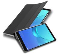 cadorabo Coque Tablette pour Huawei MediaPad M5 8 (8.4" Zoll) en Noir Satin - Housse Protection Très Fine en Similicuir en Style Livre avec Auto Wake Up et Stand Horizontal