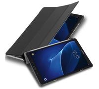 cadorabo Coque Tablette pour Samsung Galaxy Tab A 2016 (10.1") SM-T585N / T580N en Noir Satin - Housse Protection Très Fine en Similicuir en Style Livre avec Auto Wake Up et Stand Horizontal