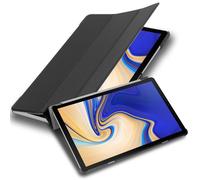 Cadorabo Coque Tablette pour Samsung Galaxy Tab S4 (10.5" Zoll) T830 / T835 en Noir Satin - Housse Protection Très Fine en Similicuir en Style Livre avec Auto Wake Up et Stand Horizontal