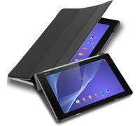 Coque Tablette Pour Sony Xperia Tablet Z2 (10.1"" Zoll) Sgp521 En Noir Satin - Housse Protection Très Fine En Similicuir En Style Livre Avec Auto Wake Up Et Stand Horizontal