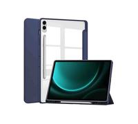 imoshion Coque tablette rigide Trifold pour Samsung Tab S10 Plus / Tab S9 FE Plus / Tab S9 Plus 12.4 pouces - Bleu foncé Bleu foncé