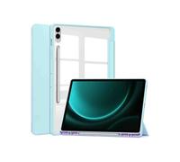 Coque tablette rigide Trifold pour Samsung Tab S10 Plus / Tab S9 FE Plus / Tab S9 Plus 12.4 pouces - Bleu clair