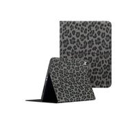 Selencia Coque tablette Sabi avec imprimé léopard pour Apple iPad 11 (2025) 11 pouces A16 / iPad 10 (2022) 10.9 pouces - Midnight Black