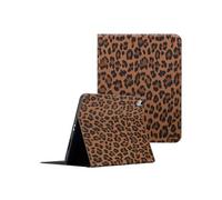 Coque tablette Sabi avec imprimé léopard pour iPad 11 (2025) 11 pouces A16 / iPad 10 (2022) 10.9 pouces - Mocha Brown